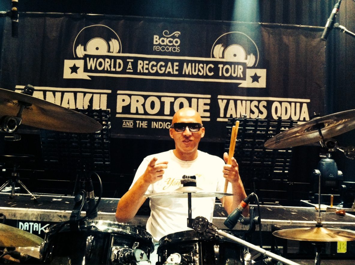 Asha D on drums live